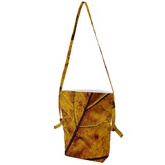 Leaf Leaf Veins Fall Folding Shoulder Bag by artworkshop