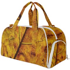 Leaf Leaf Veins Fall Burner Gym Duffel Bag by artworkshop