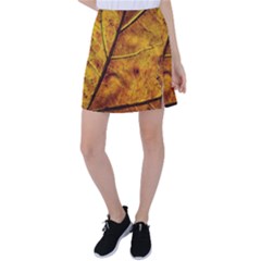 Leaf Leaf Veins Fall Tennis Skirt by artworkshop