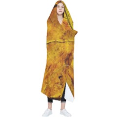 Leaf Leaf Veins Fall Wearable Blanket by artworkshop