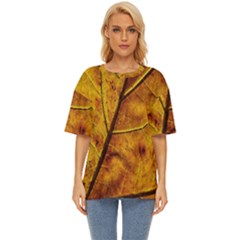 Leaf Leaf Veins Fall Oversized Basic Tee by artworkshop