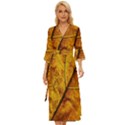 Leaf Leaf Veins Fall Midsummer Wrap Dress View1