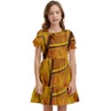 Leaf Leaf Veins Fall Kids  Puff Sleeved Dress View1