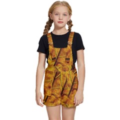 Leaf Leaf Veins Fall Kids  Short Overalls by artworkshop