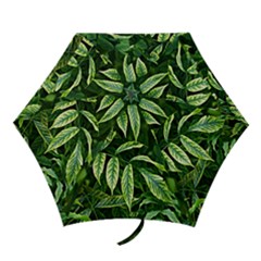 Leaves Foliage Twig Bush Plant Mini Folding Umbrellas by artworkshop