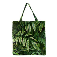 Leaves Foliage Twig Bush Plant Grocery Tote Bag by artworkshop