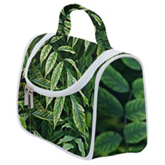 Leaves Foliage Twig Bush Plant Satchel Handbag by artworkshop