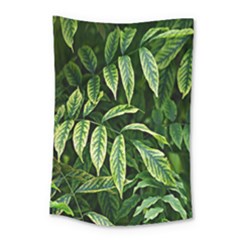 Leaves Foliage Twig Bush Plant Small Tapestry by artworkshop