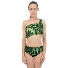 Leaves Foliage Twig Bush Plant Spliced Up Two Piece Swimsuit by artworkshop