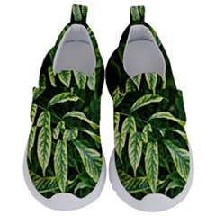 Leaves Foliage Twig Bush Plant Kids  Velcro No Lace Shoes by artworkshop