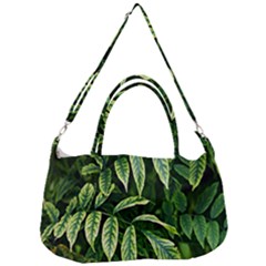 Leaves Foliage Twig Bush Plant Removal Strap Handbag by artworkshop