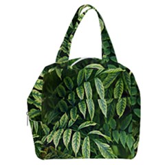 Leaves Foliage Twig Bush Plant Boxy Hand Bag by artworkshop