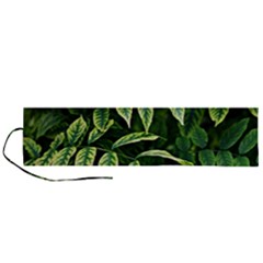 Leaves Foliage Twig Bush Plant Roll Up Canvas Pencil Holder (l) by artworkshop