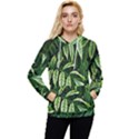 Leaves Foliage Twig Bush Plant Women s Lightweight Drawstring Hoodie View1