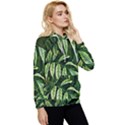 Leaves Foliage Twig Bush Plant Women s Lightweight Drawstring Hoodie View3