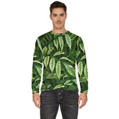 Leaves Foliage Twig Bush Plant Men s Fleece Sweatshirt by artworkshop