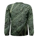 Leaves Water Drops Green  Men s Long Sleeve Tee View2