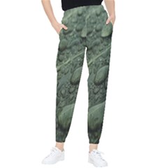 Leaves Water Drops Green  Tapered Pants by artworkshop