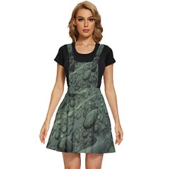 Leaves Water Drops Green  Apron Dress by artworkshop