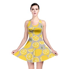 Lemon Wallpaper Reversible Skater Dress by artworkshop