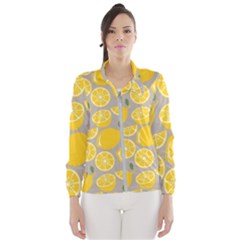 Lemon Wallpaper Women s Windbreaker by artworkshop