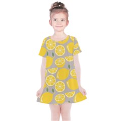 Lemon Wallpaper Kids  Simple Cotton Dress by artworkshop