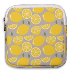 Lemon Wallpaper Mini Square Pouch by artworkshop