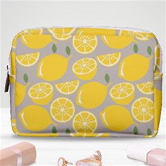 Lemon Wallpaper Make Up Pouch (medium) by artworkshop