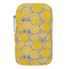 Lemon Wallpaper Waist Pouch (large) by artworkshop