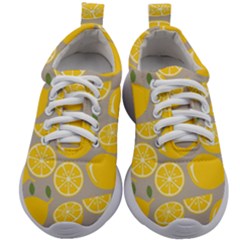 Lemon Wallpaper Kids Athletic Shoes by artworkshop