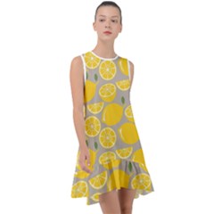 Lemon Wallpaper Frill Swing Dress by artworkshop