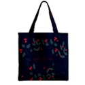 Merry Christmas Holiday Pattern  Zipper Grocery Tote Bag View1