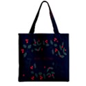 Merry Christmas Holiday Pattern  Zipper Grocery Tote Bag View2