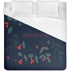 Merry Christmas Holiday Pattern  Duvet Cover (king Size) by artworkshop