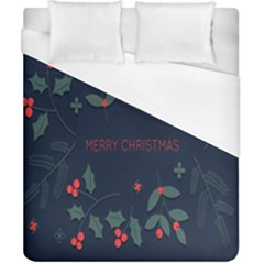 Merry Christmas Holiday Pattern  Duvet Cover (california King Size) by artworkshop