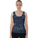 Merry Christmas Holiday Pattern  Velvet Tank Top View1