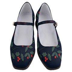 Merry Christmas Holiday Pattern  Women s Mary Jane Shoes by artworkshop