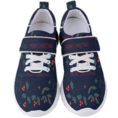 Merry Christmas Holiday Pattern  Women s Velcro Strap Shoes by artworkshop