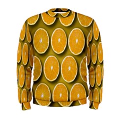 Orange Slices Cross Sections Pattern Men s Sweatshirt by artworkshop