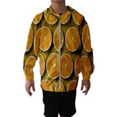 Orange Slices Cross Sections Pattern Kids  Hooded Windbreaker