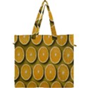 Orange Slices Cross Sections Pattern Canvas Travel Bag View1