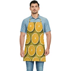 Orange Slices Cross Sections Pattern Kitchen Apron by artworkshop