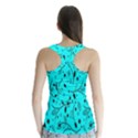 Flower Texture Textile Racer Back Sports Top View2