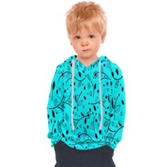 Flower Texture Textile Kids  Overhead Hoodie by artworkshop