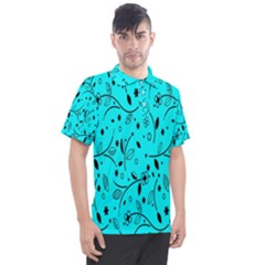 Flower Texture Textile Men s Polo Tee by artworkshop