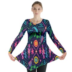 Pattern Nature Design  Long Sleeve Tunic  by artworkshop