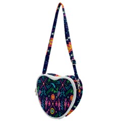 Pattern Nature Design  Heart Shoulder Bag by artworkshop