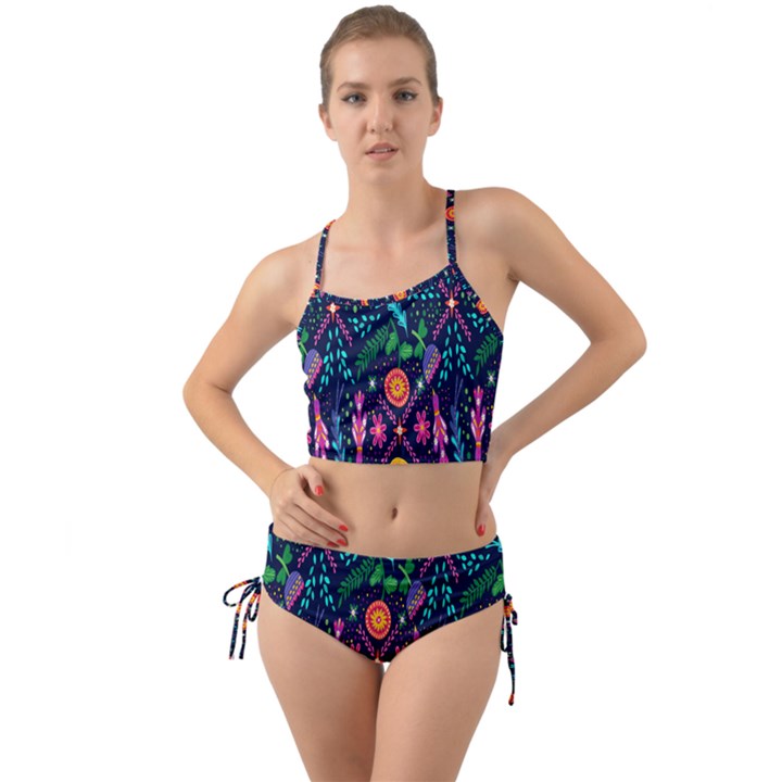 Pattern Nature Design  Mini Tank Bikini Set