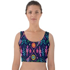 Pattern Nature Design  Velvet Crop Top by artworkshop