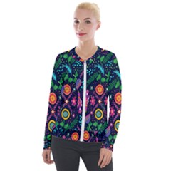 Pattern Nature Design  Velvet Zip Up Jacket by artworkshop